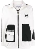 Chanel Pre-owned 2000s Sports Line Multi-pockets Zipped Jacket - White
