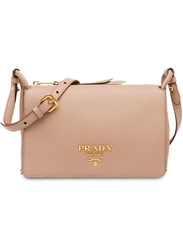 Prada Calf Leather Bag - Neutrals