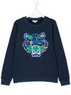 Kenzo Kids Teen Tiger Sweatshirt - Blue