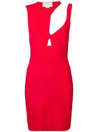 Esteban Cortazar Knit Cut Out Short Dress - Red