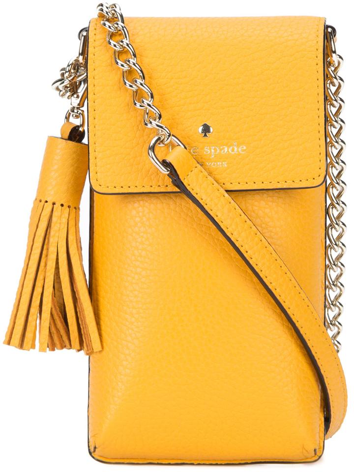 Kate Spade Tassel Detail Crossbody Bag - Yellow & Orange