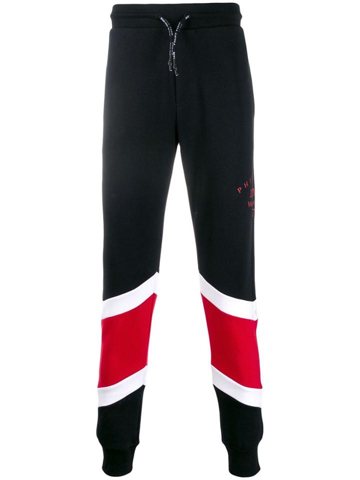 Philipp Plein Side Logo Track Pants - Black