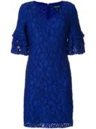 Lauren Ralph Lauren Embroidered Floral Dress - Blue