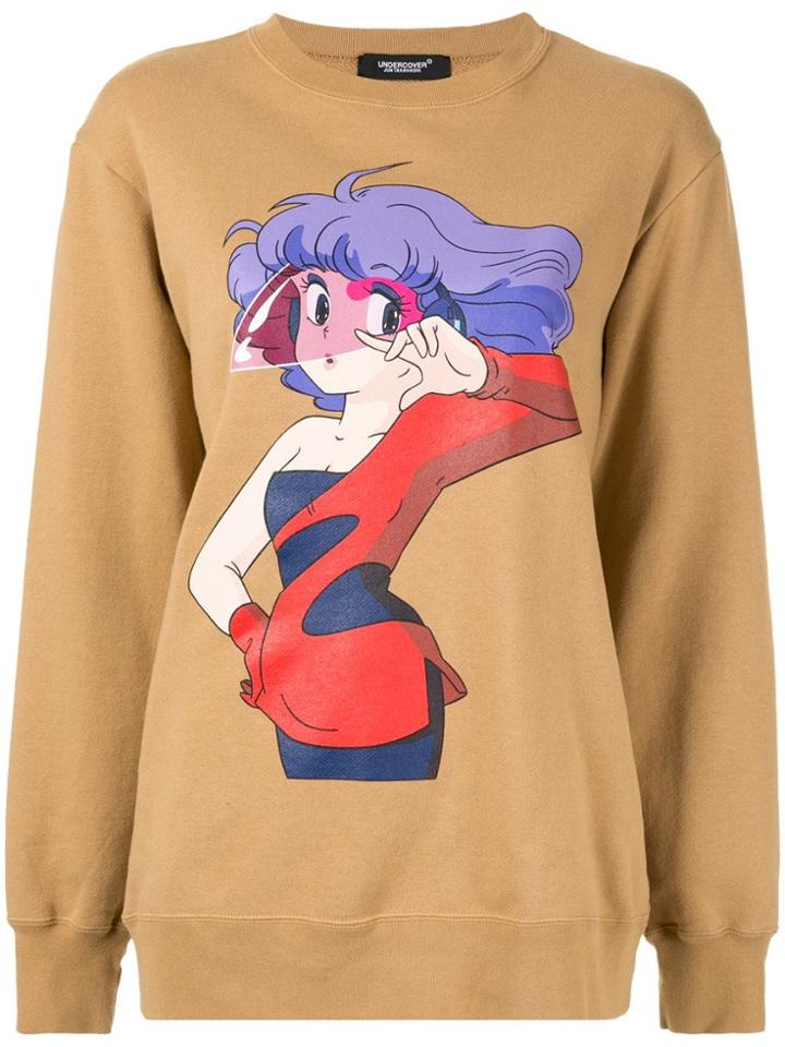 Undercover Magical Angel Printed Sweatshirt - Brown