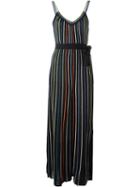 M Missoni Striped Knit Jumpsuit, Women's, Size: 36, Black, Polyamide/metallic Fibre