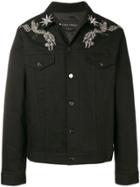Christian Pellizzari Embellished Denim Jacket - Black