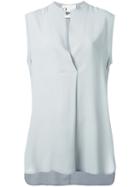 8pm Sleeveless Shirt, Women's, Size: Xs, Grey, Silk/acetate