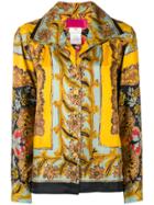 Christian Lacroix Vintage Wide Collar Floral Shirt - Yellow & Orange