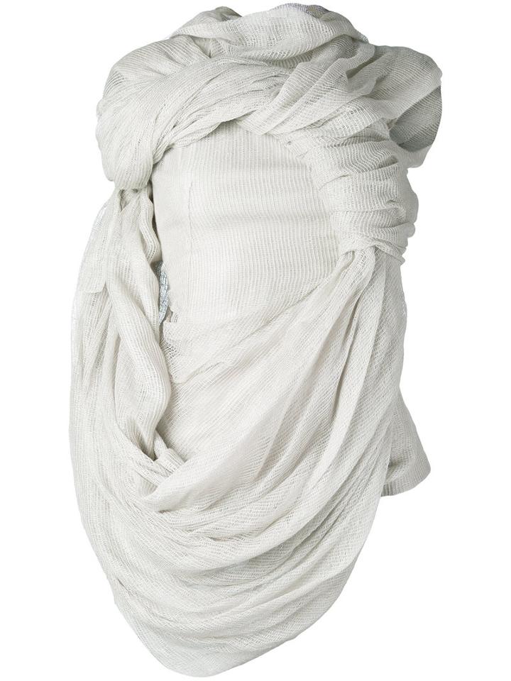 Rick Owens - Branch Top - Women - Cotton/linen/flax/spandex/elastane - 40, Grey, Cotton/linen/flax/spandex/elastane