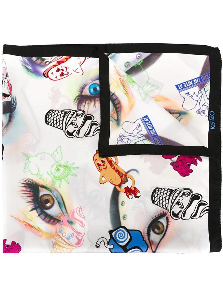 Kenzo Flyer Scarf - Multicolour