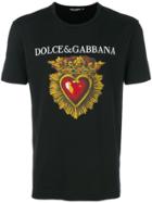 Dolce & Gabbana Heart Motif T-shirt - Black
