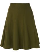 Christian Wijnants Pleated Floral Skirt - Brown