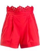 Ermanno Scervino High-rise Shorts - Red