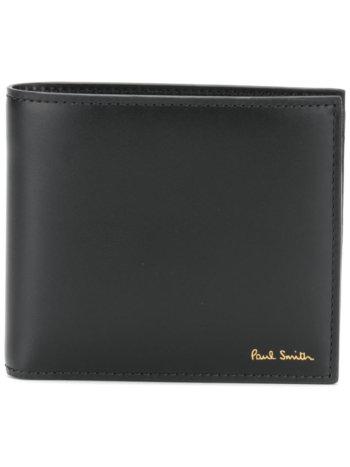 Paul Smith Foldover Logo Wallet - Black