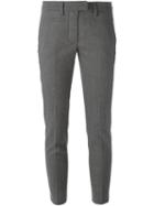 Dondup Front Pocket Slim Fit Trousers, Women's, Size: 26, Grey, Virgin Wool/spandex/elastane/acetate/viscose