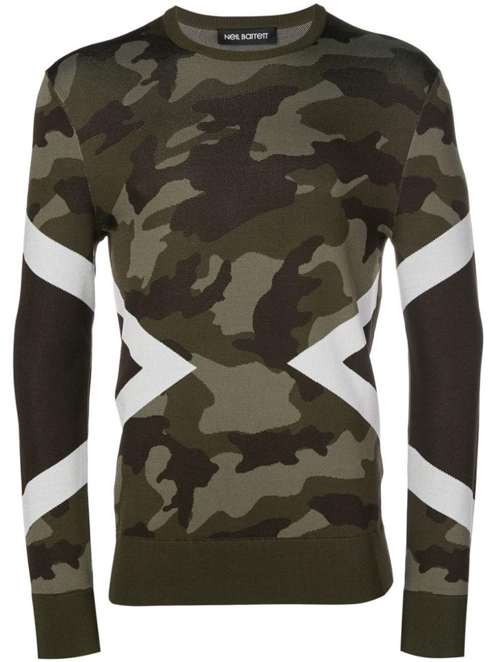Neil Barrett Camouflage Pattern Sweatshirt - Green