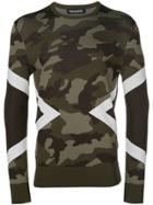 Neil Barrett Camouflage Pattern Sweatshirt - Green