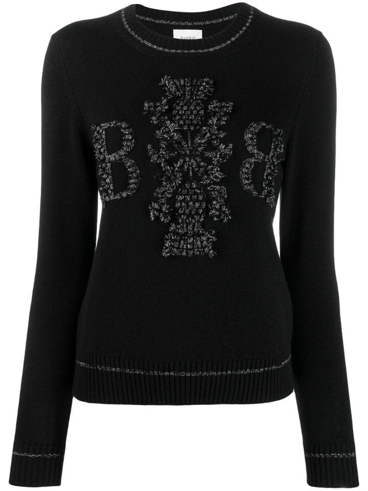 Barrie Cashmere Glitter Jumper - Black