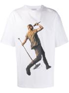 Ih Nom Uh Nit Kanye Drake Print Oversized T-shirt - White