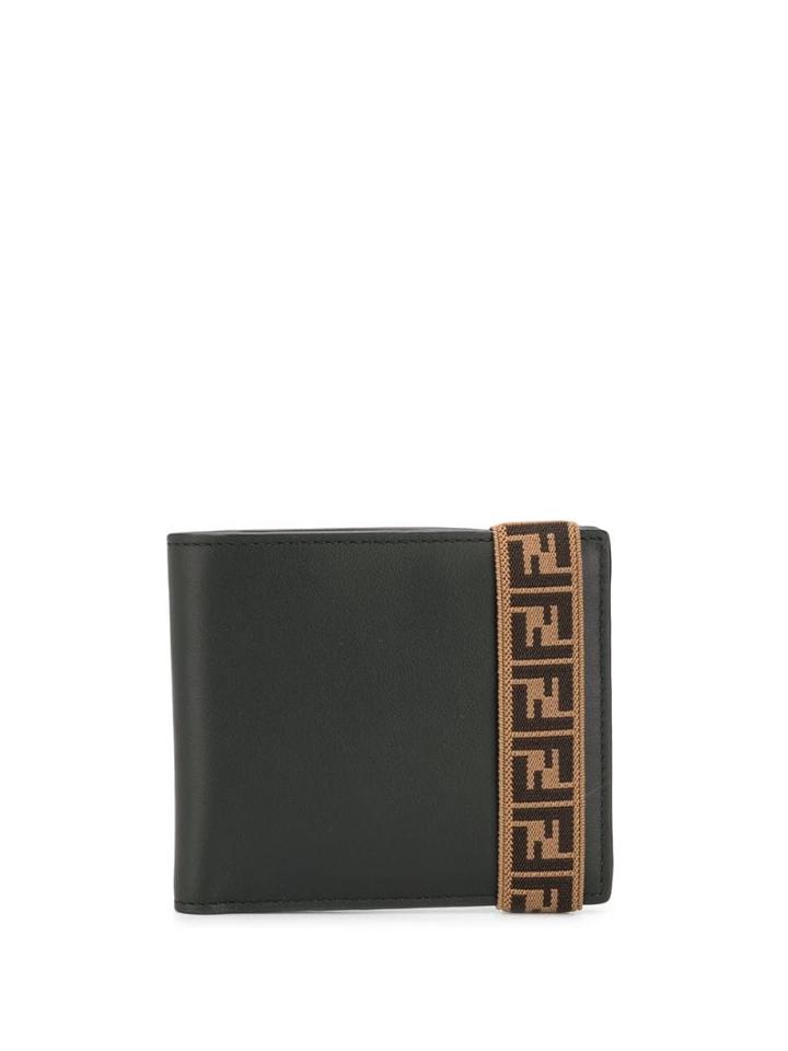 Fendi Ff Strap Wallet - Black