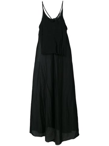 Serien&deg;umerica Flared Maxi Dress - Black