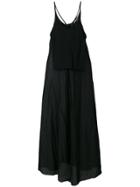 Serien&deg;umerica Flared Maxi Dress - Black