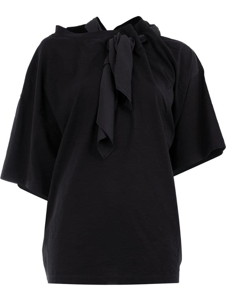 Y/project Asymmetric Deconstructed T-shirt - Black