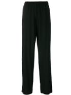 Alberta Ferretti Straight Leg Trousers - Black