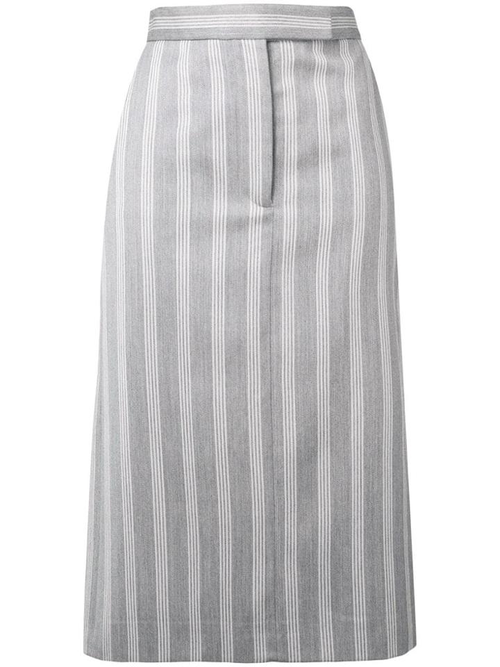 Thom Browne 4-bar Repp Stripe Sack Skirt - Grey