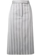 Thom Browne 4-bar Repp Stripe Sack Skirt - Grey