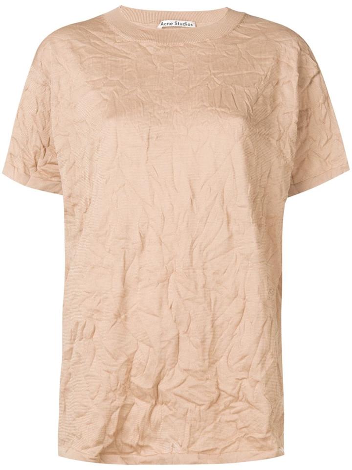 Acne Studios Wrinkle Texture T-shirt - Brown