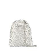 Prada Netted Logo Bag - White