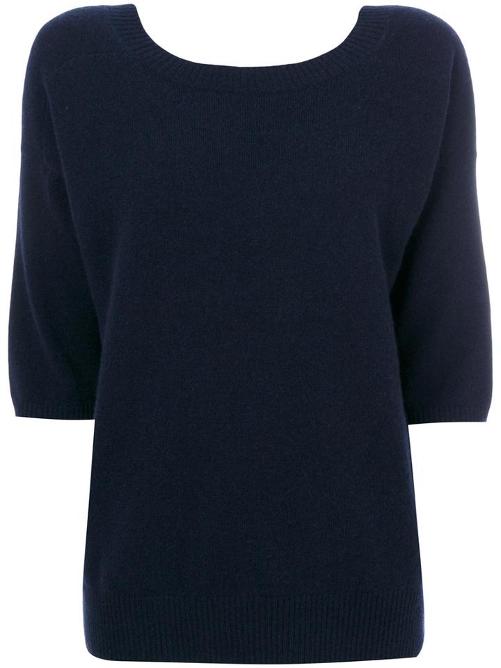 Max Mara - Zodiaco Sweater - Women - Cashmere - Xl, Blue, Cashmere
