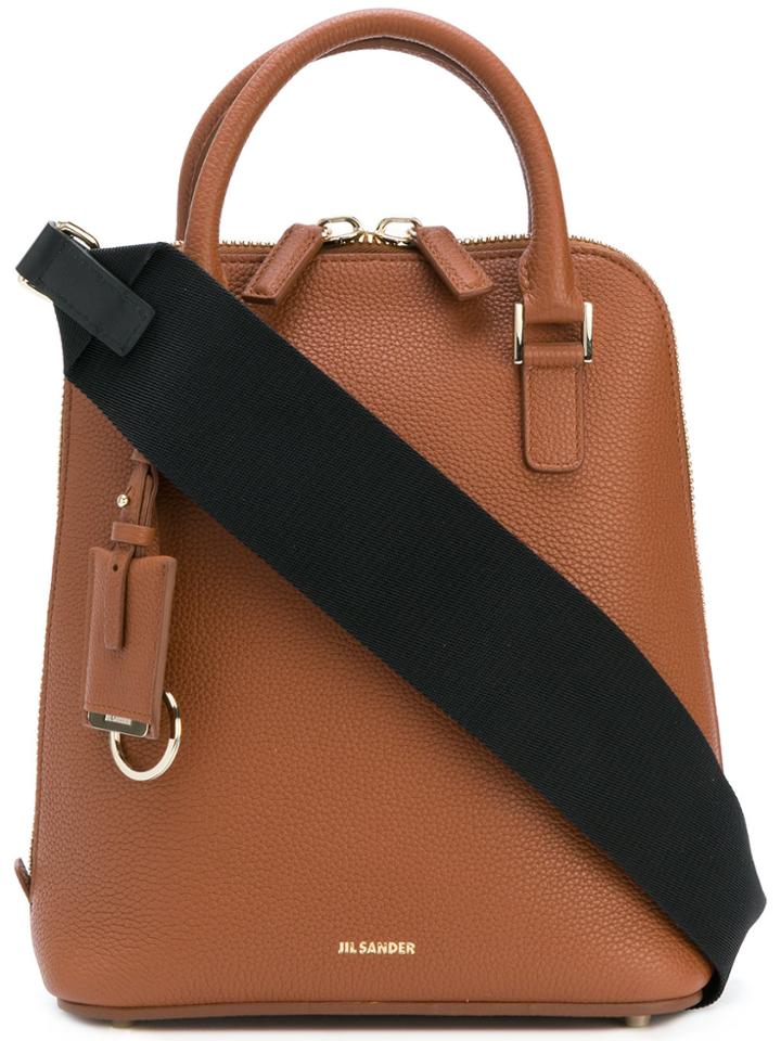 Jil Sander Long Shopper Tote - Brown
