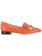Anya Hindmarch Fringed Loafers - Yellow & Orange