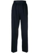 Yves Saint Laurent Pre-owned 1980's Straight-leg Trousers - Blue