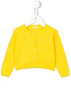 Il Gufo - Round Neck Cardigan - Kids - Cotton - 9 Mth, Yellow/orange