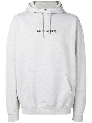 F.a.m.t. Not For Resale Print Hoodie - Grey