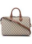 Gucci Logo Pattern Tote, Women's, Nude/neutrals, Polyurethane/leather
