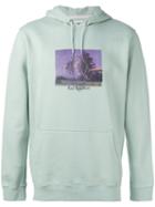 Edwin Photo Print Hoodie, Men's, Size: Large, Green, Cotton