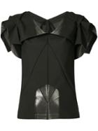 Issey Miyake - Tuck Pleat Jacket - Women - Polyester - 3, Black, Polyester