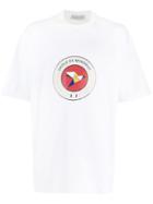 Drôle De Monsieur Printed Logo T-shirt - White