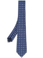 Gucci Floral Logo Embroidered Tie - Blue