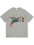 Gucci Oversized Tiger T-shirt - Grey