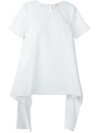 Ports 1961 Front Tie T-shirt, Women's, Size: 38, White, Cotton