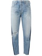 Citizens Of Humanity - Liya Faded High Rise Jeans - Women - Cotton/lyocell - 28, Blue, Cotton/lyocell