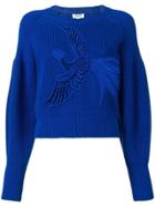 Kenzo Bird Embroidered Sweater - Blue