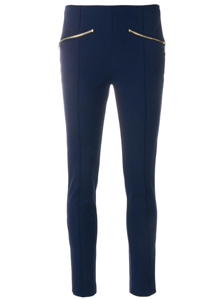 Michael Michael Kors Side Zip Leggings - Pink & Purple