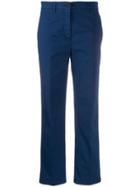 Aspesi Mid Rise Straight Trousers - Blue