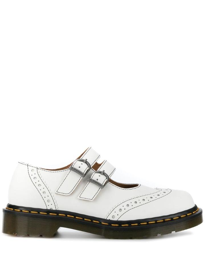 Comme Des Garçons Comme Des Garçons Buckle Detail Brogues - White